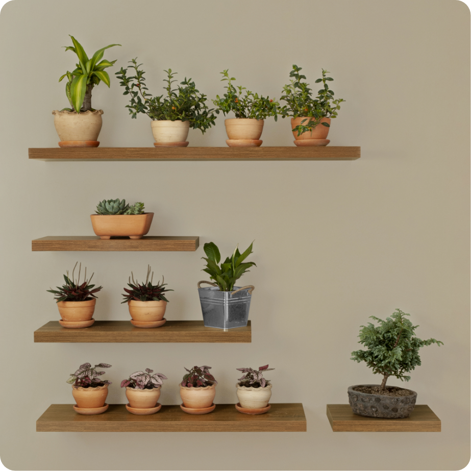 Repisa Flotante Caramelo